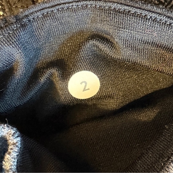 Lululemon Wunder Under Black Gray Herringbone Textured Leggings Women's size 2 - Picture 10 of 16